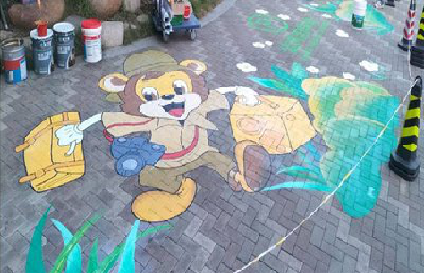 安乡夏季画地面彩绘会遇到的问题