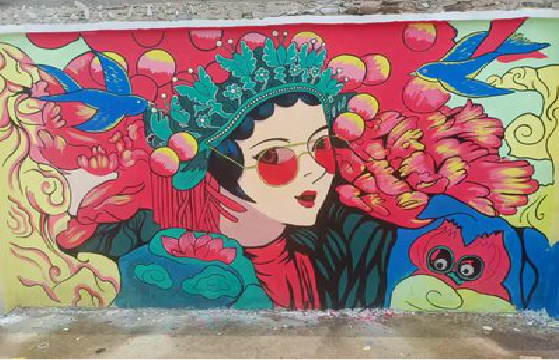 安乡墙体彩绘-网红墙