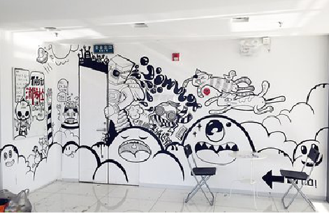 安乡手绘墙并非传统涂鸦。